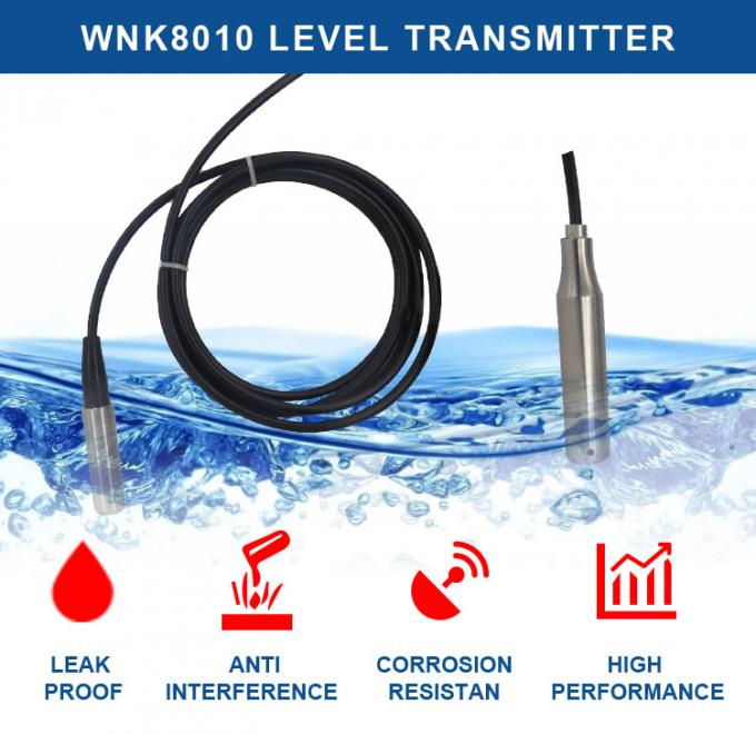 transmissor submergível 4-20mA do nível de água 0.5-4.5V para a associação de combate ao fogo da água de esgoto